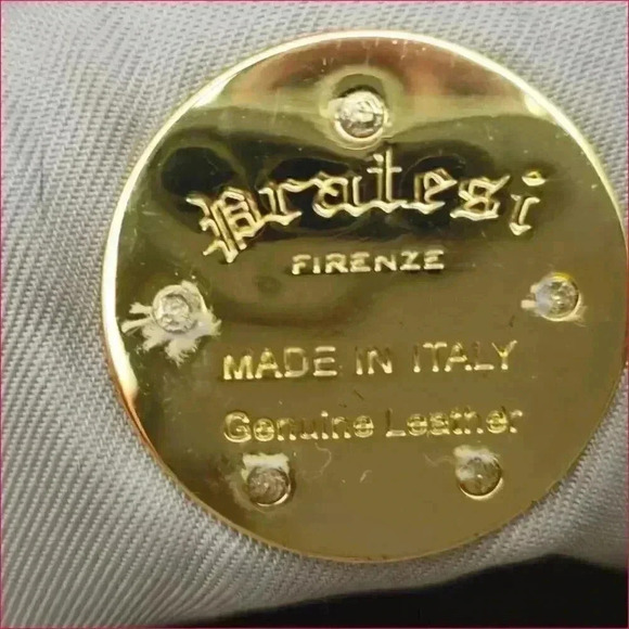 Pratesi Raffia Leather Crossbody Bag - Small Women's Summer Purse - Stylish - Picture 5 of 5